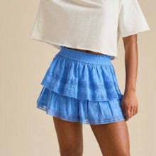 Load image into Gallery viewer, Arula Lace Layered Ruffle Shorts size 0X
