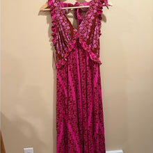 Load image into Gallery viewer, By Anthropologie Plunge V-Neck Ruffle A-Line Dress size M
