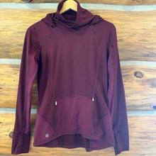 Load image into Gallery viewer, Athleta Plush Tech Hoodie Cowl Neck Long Sleeve size XS
