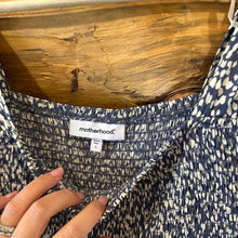 Load image into Gallery viewer, Motherhood Blue Smocked Dress size S
