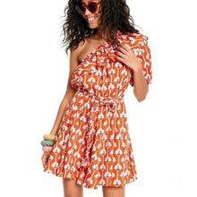 Load image into Gallery viewer, RHODE x Target Lotus Floral Print One Shoulder Mini Dress size 1X
