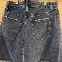 Load image into Gallery viewer, Urban Outfitters BDG Black Denim Raw Hem Mini Skirt size S
