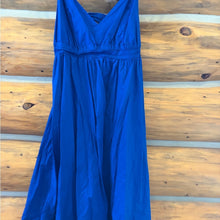 Load image into Gallery viewer, Old Navy Waist Defined Blue Midi Dress size XL
