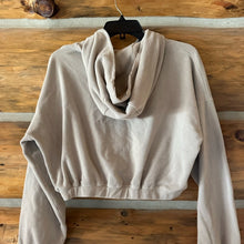 Load image into Gallery viewer, Mono B Ribbed Cropped Hoodie Sweatshirt size M
