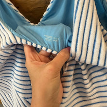 Load image into Gallery viewer, Aerie Striped Terrycloth One Piece Swimsuit size XXL
