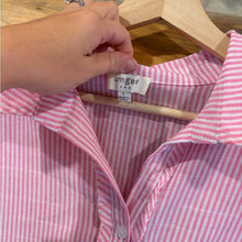 Load image into Gallery viewer, Umgee Pink Striped Babydoll Dress size L
