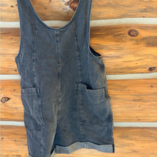 Load image into Gallery viewer, NWT Wishlist Denim Charcoal Romper size Medium
