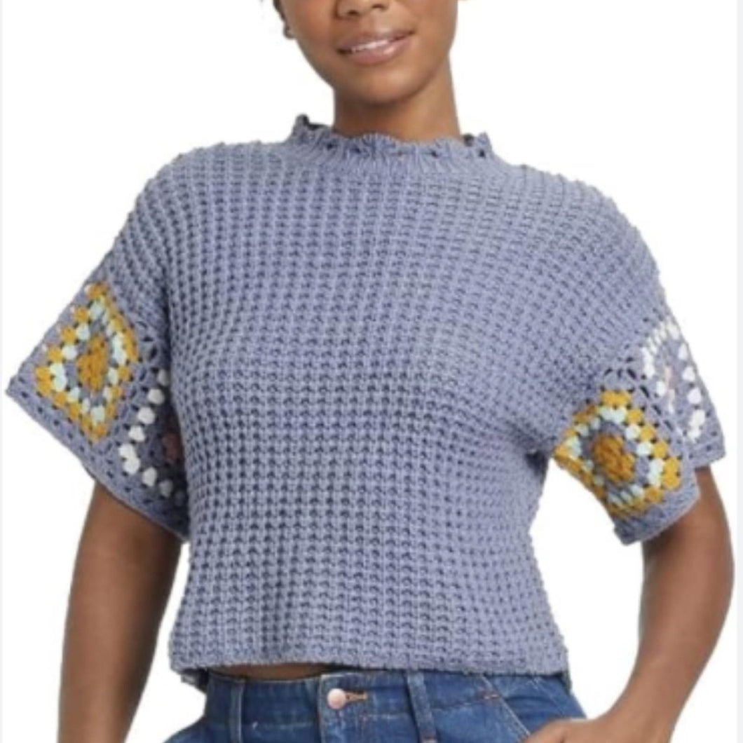 Universal Thread Purple Crochet Top size XS