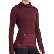 Load image into Gallery viewer, Athleta Plush Tech Hoodie Cowl Neck Long Sleeve size XS
