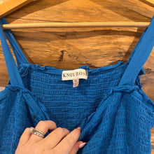 Load image into Gallery viewer, Knox Rose Smocked Blue Dress size XL
