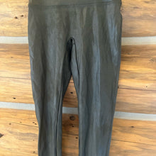 Load image into Gallery viewer, Spanx Faux Leather Olive Leggings size M
