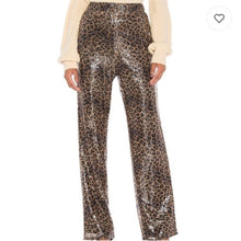 Load image into Gallery viewer, Revolve LPA Sequin Leopard Pants size S
