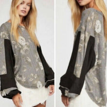 Load image into Gallery viewer, Free People Floral Waffle Knit size M/L
