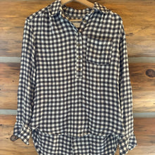 Load image into Gallery viewer, Anthropologie Isadora Gingham Blouse size XS
