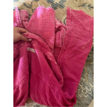 Load image into Gallery viewer, Flag &amp; Anthem X Kittenish Morgan Fuchsia Boyfriend Shirt size Large
