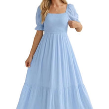 Load image into Gallery viewer, NWT Holipick Squareneck Blue Dress size XXL
