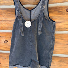 Load image into Gallery viewer, NWT Wishlist Denim Charcoal Romper size Medium
