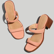 Load image into Gallery viewer, Madewell Double Strap Heeled Mule Sandals size 9
