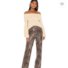 Load image into Gallery viewer, Revolve LPA Sequin Leopard Pants size S
