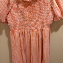 Load image into Gallery viewer, LC Lauren Conrad Puff-Sleeve Smocked Midi size XL
