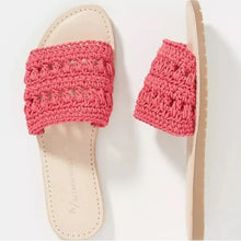 Load image into Gallery viewer, By Anthropologie Crochet Slides size 8
