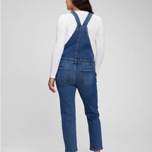 Load image into Gallery viewer, Gap Maternity Denim Overalls size L

