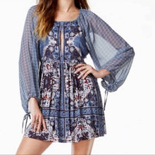 Load image into Gallery viewer, Free People Oksana Blue Mini Dress size 6
