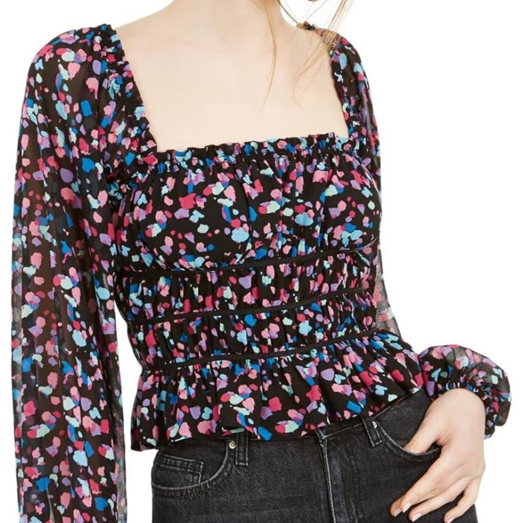 Leyden Smocked Crop Top size Medium