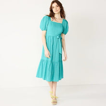Load image into Gallery viewer, Women&#39;s DRAPER JAMES RSVP™ Eyelet Squareneck Midi Dress size XL
