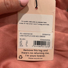 Load image into Gallery viewer, NWT Misguided Cami Ruffle Side Midi Dress size 8
