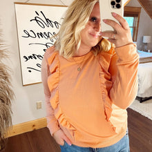 Load image into Gallery viewer, Lauren Conrad Ruffle Long Sleeve size XL

