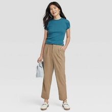 Load image into Gallery viewer, Women&#39;s High-Rise Relaxed Fit Tapered Ankle Trousers - A New Day Brown 14
