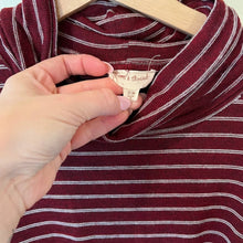 Load image into Gallery viewer, Hem &amp; Thread Striped Mockneck size S/M
