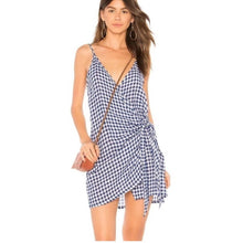 Load image into Gallery viewer, Rails Gingham Wrap Dress size XS
