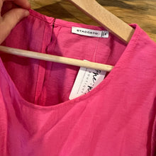 Load image into Gallery viewer, Staccato Puff Sleeve Pink Top size Medium
