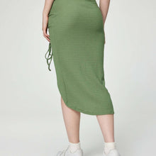 Load image into Gallery viewer, Cider Texture Midi Drawstring Skirt size Large
