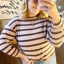 Load image into Gallery viewer, Lush Multicolor Striped Long Sleeve size Small

