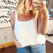 Load image into Gallery viewer, Sonoma x Lauren Lane White Ribbed Tank size XXL
