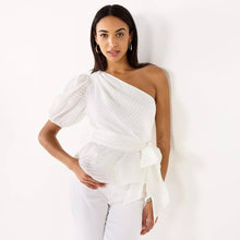 Load image into Gallery viewer, Nine West One Shoulder Top size XL
