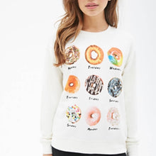 Load image into Gallery viewer, Forever 21 Donut Days of the Week Pullover size Medium
