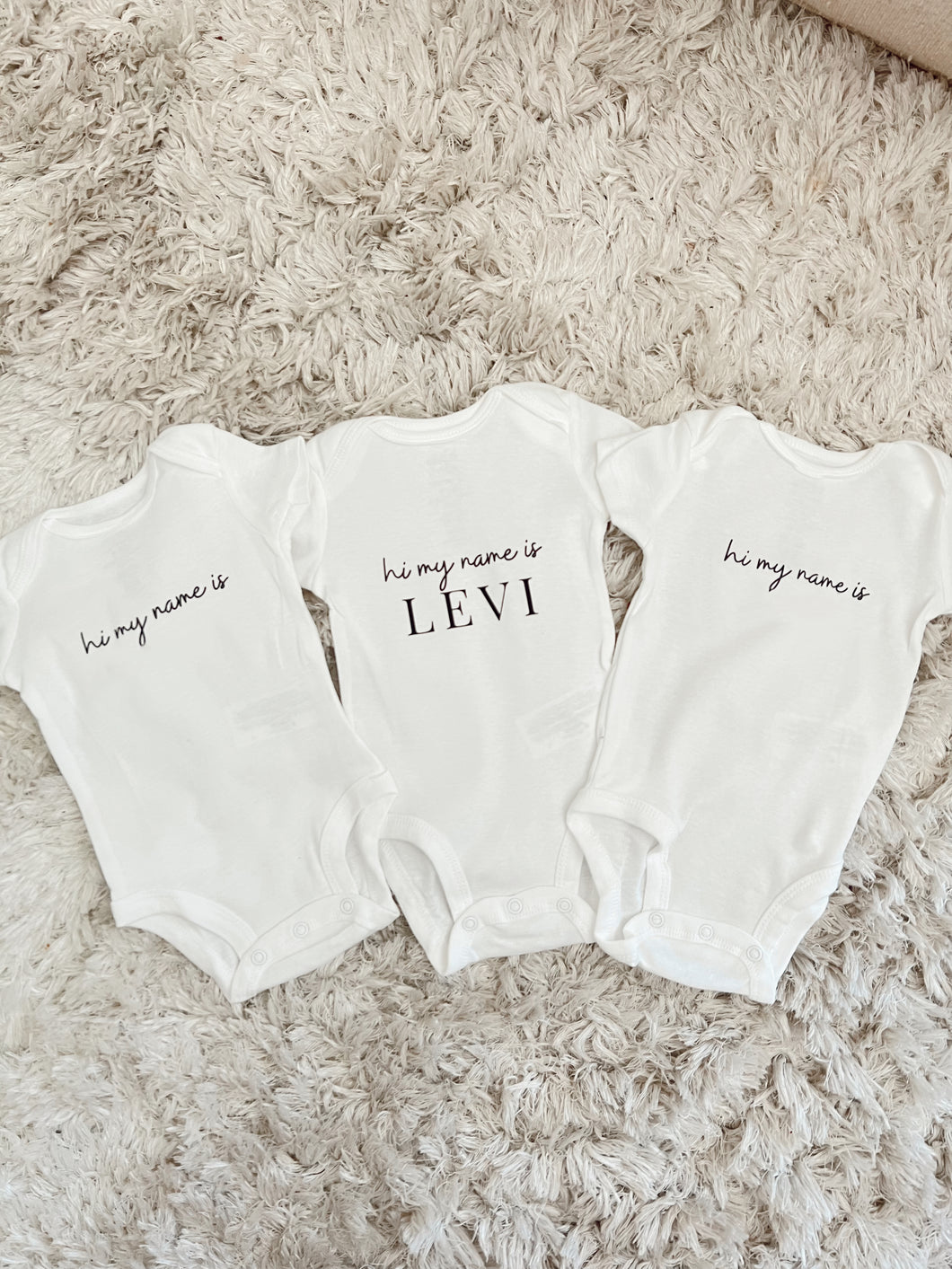 Personalized 0-3 Month Onesie