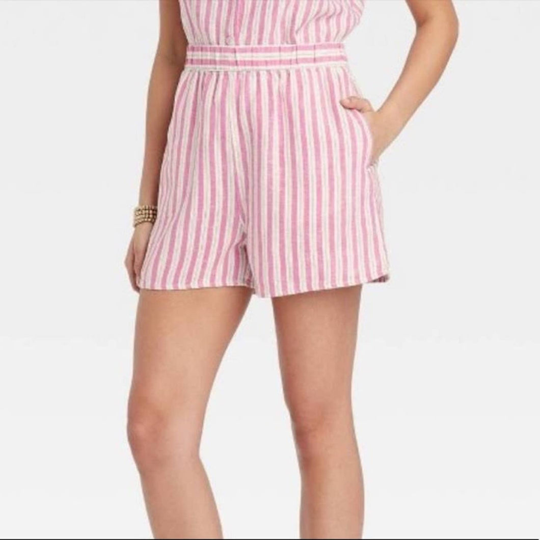 Universal Thread Striped Linen Shorts size XXL