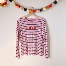 Load image into Gallery viewer, Lou &amp; Grey Linen Love Striped Tee size Medium
